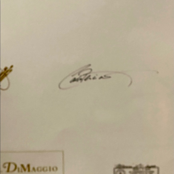 JOE DIMAGGIO SIGNED SERIGRAPH BY KNOWN SPORTS ARTIST CARLO BENINATI V. RARE 4/5! - Picture 6 of 7